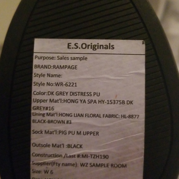 Rampage Boot Grey NWT sz6 - Picture 3 of 3